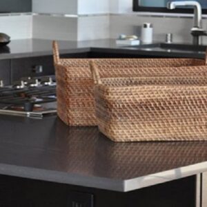 Modern kitchen featuring Unistone Andes Grey quartz worktop
