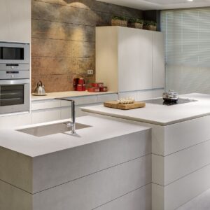 Elegant kitchen featuring Neolith Arena surface in a contemporary setting
