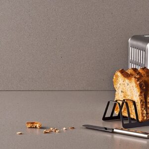 Caesarstone Sleek Concrete kitchen countertop with toaster