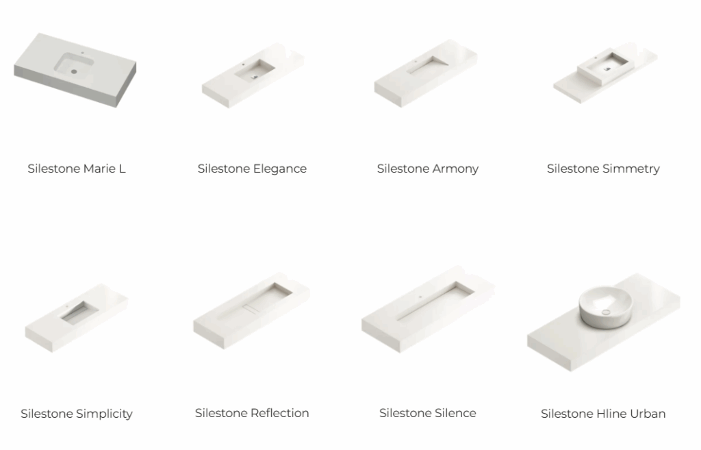 Silestone washbasins at MyKitchenWorktop 