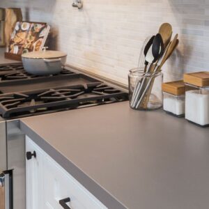 Neolith Cement worktop in a modern kitchen setting