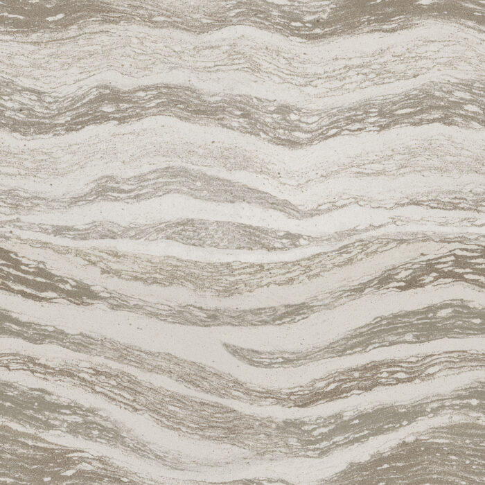 Cambria Oakmoor Quartz - Worktops Close-up of Cambria Oakmoor Quartz with creamy beige and light brown veining