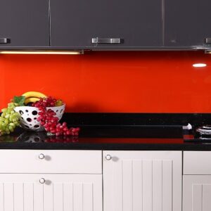 Modern kitchen with Unistone Nero Galactica quartz worktop