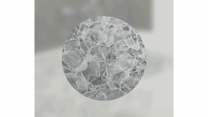 10-deffe900-505c-11ed-b3c7-f173f80d4c39 Close-up of the intricate texture of Magna Glaskeramik Ice Nugget glass surface.