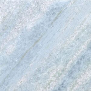 Close-up of Sky Blue Marble with unique patterns