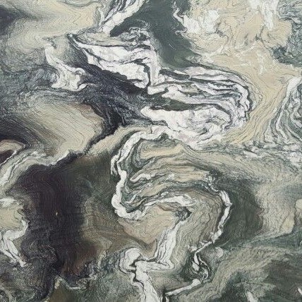 Cipolino Verde Marble - Worktops Close-up of Cipolino Verde Marble with green and white swirls