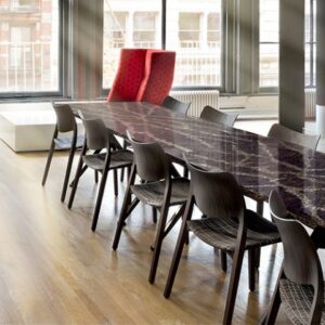 Cambria Princetown Quartz dining table in a modern London setting