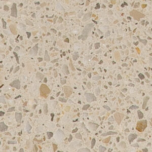 Close-up of Compac Travertine Composite Stone texture showing intricate detail, ideal for kitchen worktops.