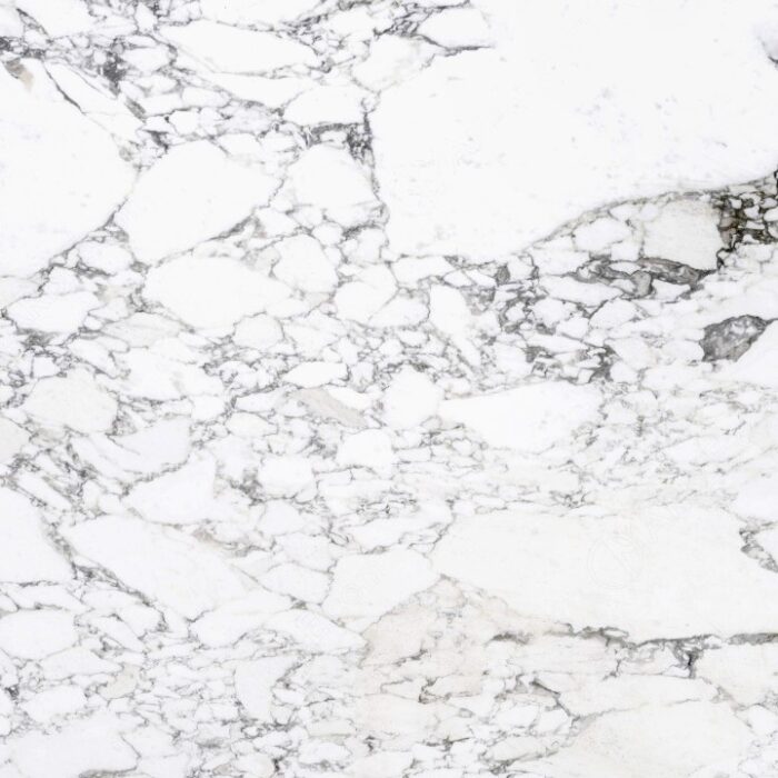Arabescato - Worktops Close-up of Arabescato Marble with intricate grey veins, ideal for elegant interiors in London, UK.