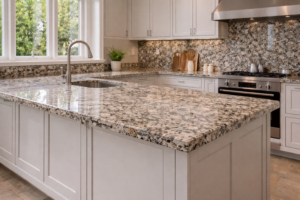 natural granite kitchen worktop UK luxury kitchen stone surface