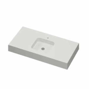 Silestone Marie L Washbasin with sleek design and soft corners