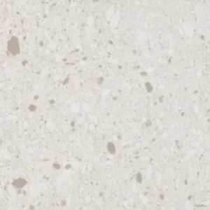 Close-up of Quartzforms Imperial Meringa Quartz surface with beige and white tones.