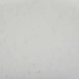 Close-up of CRL Carrara quartz surface with subtle veining