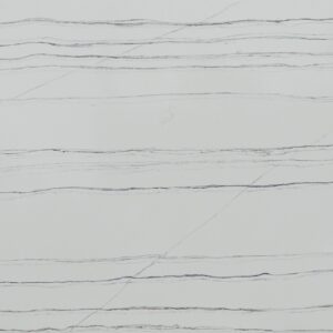 Close-up of Unistone Mont Blanc Quartz surface with elegant veining, ideal for stylish London kitchens