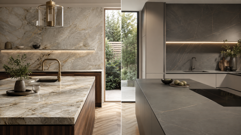 Why Compare Quartzite and Porcelain Worktops in 2026?